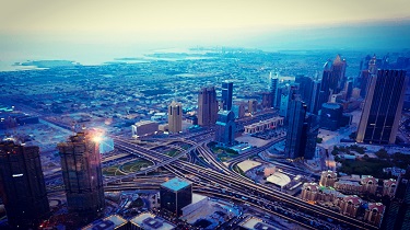 Dubai Sunset from Burj Khalifa