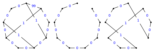 9-vertex weighted graph