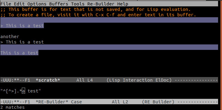 emacs screenshot