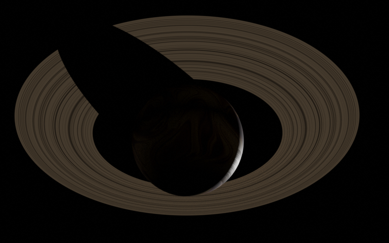 Saturn example render: bottom