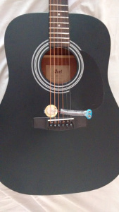 cort ad810 with 35mm piezo speaker as pickup