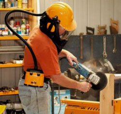 Triton powered respirator