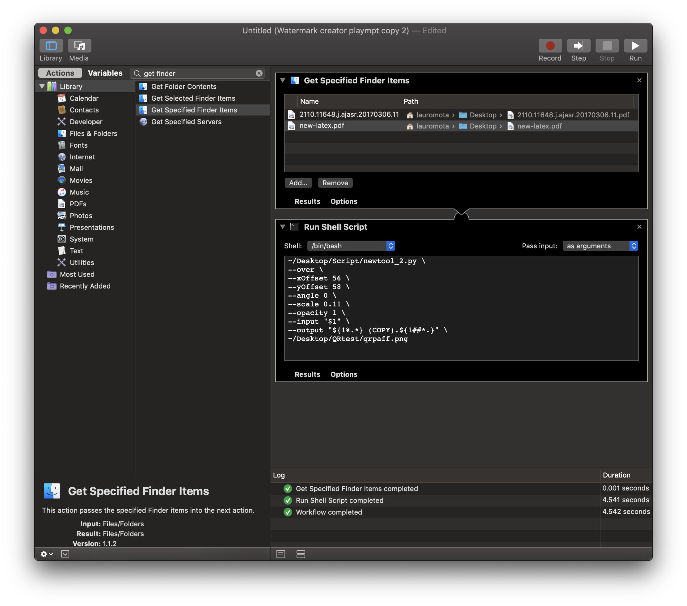 Automator Screenshot