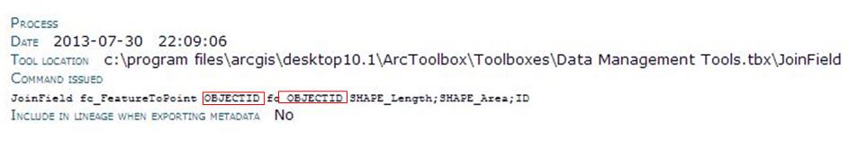 Output from the XSLT Transformation tool