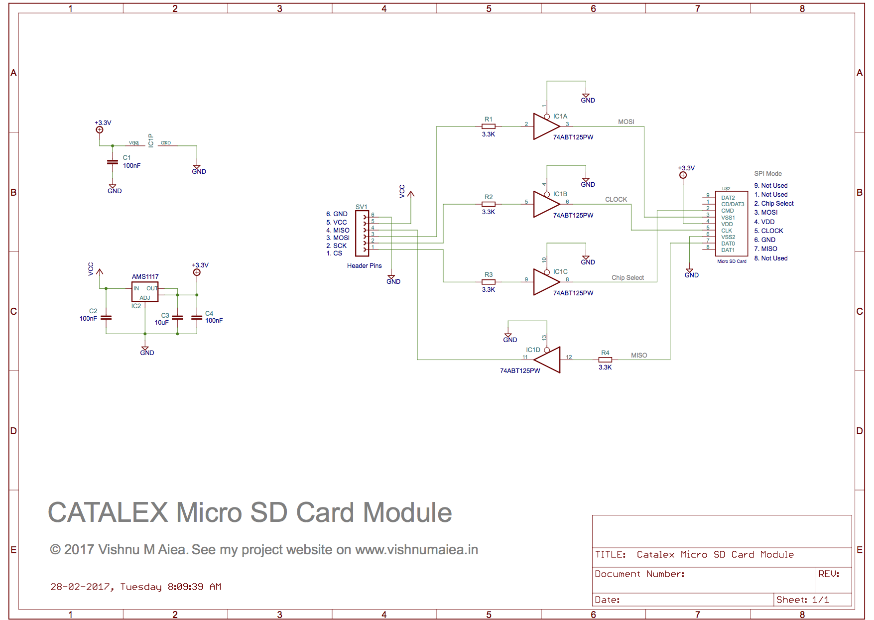 Catalex schematic