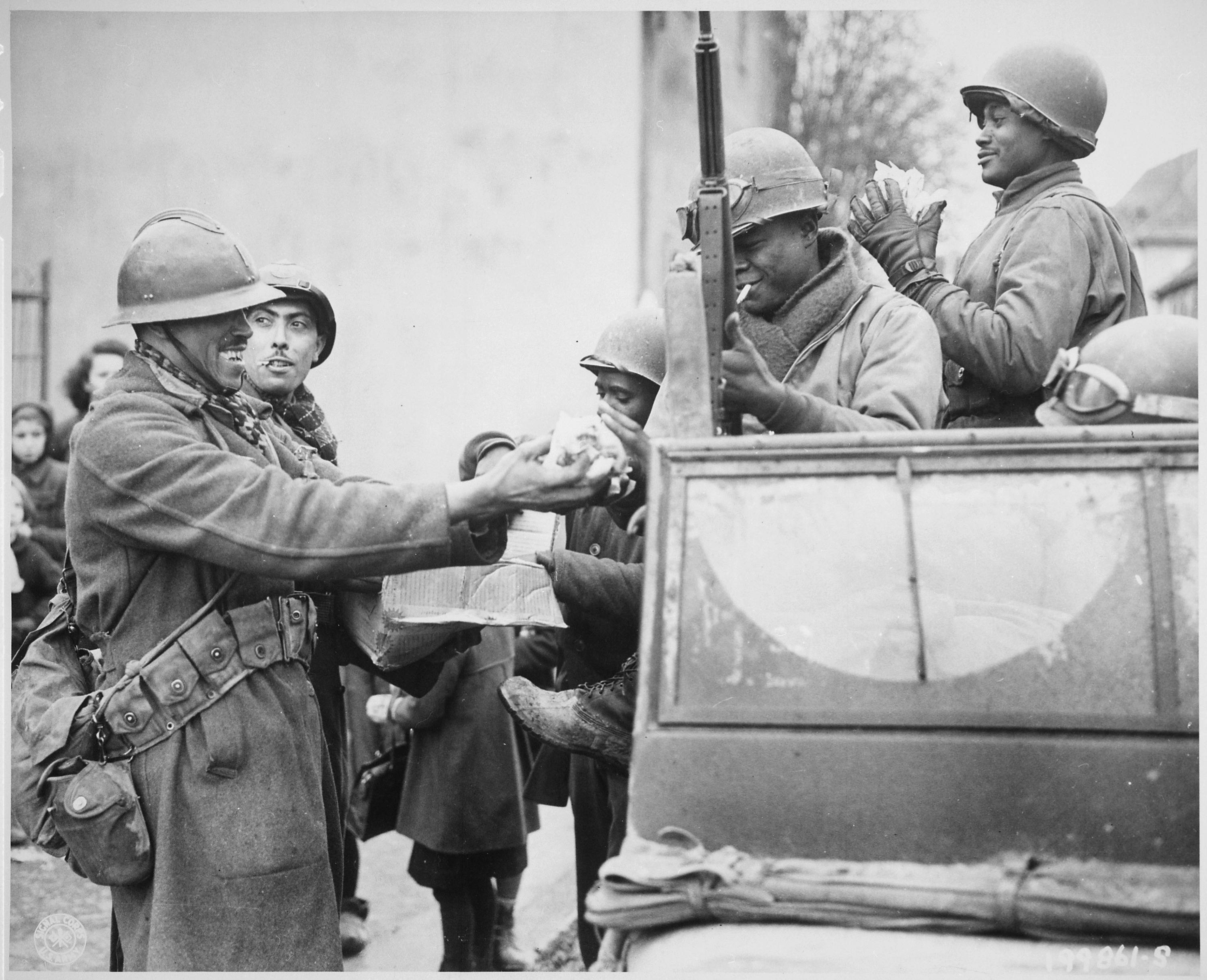 French and US forces in the Colmar Pocket