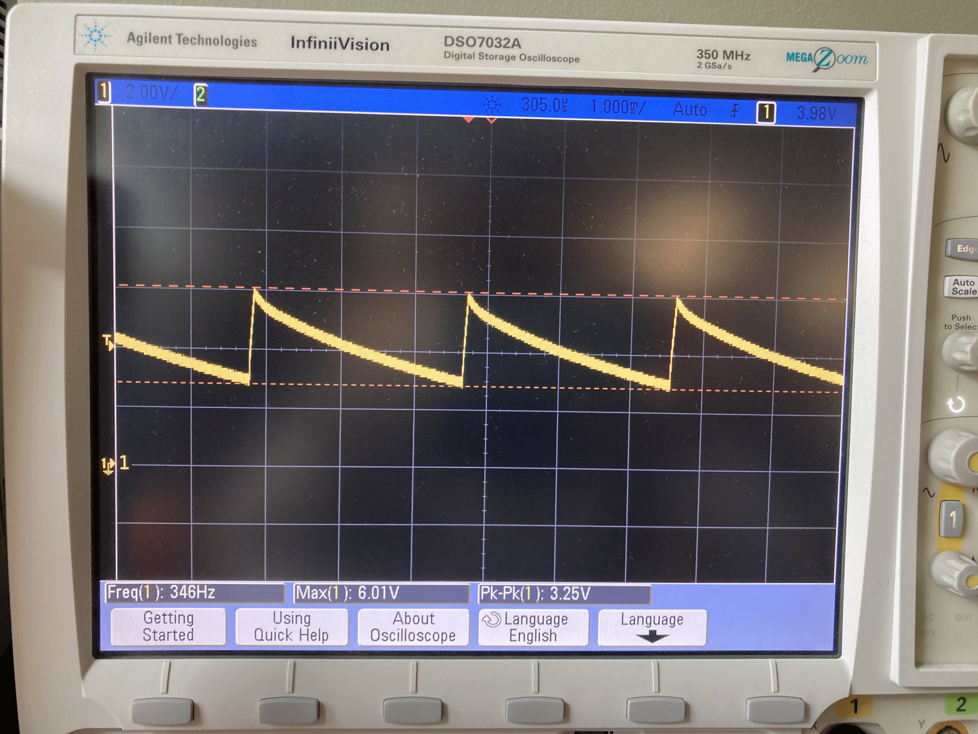 Oscilloscope out