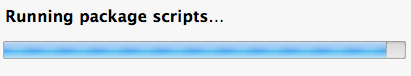 Mac OS progress bar