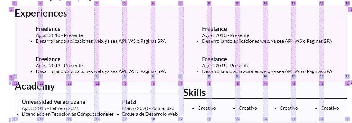 Imagen del grid