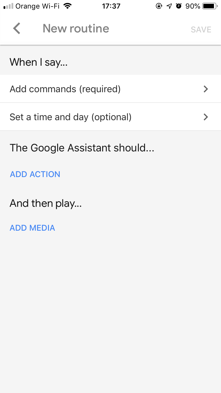 Google Home Custom Routines