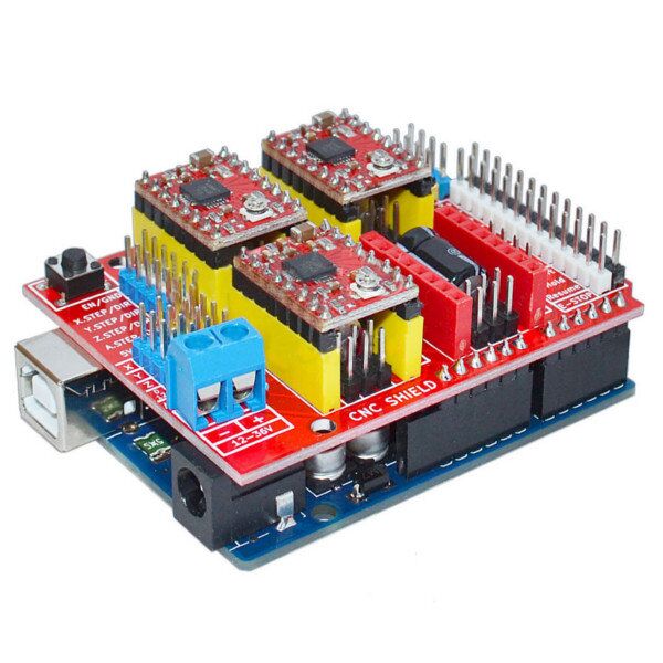 Arduino Uno with CNC shield for A4988 drivers