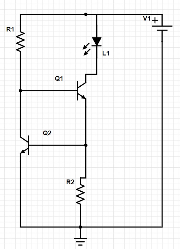 2 Transistor current-limiter