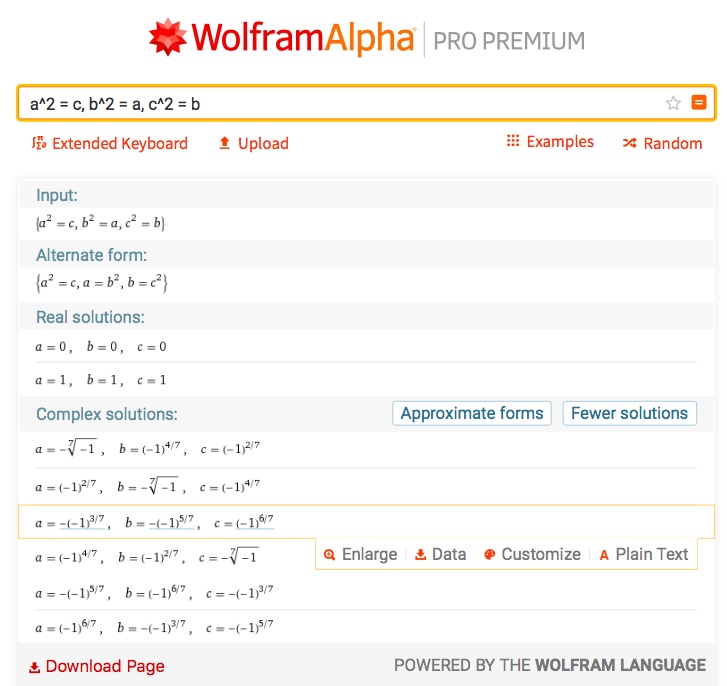 what wolfram alpha gave me