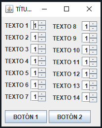 Problema con pack() y setTitle() en JFrame