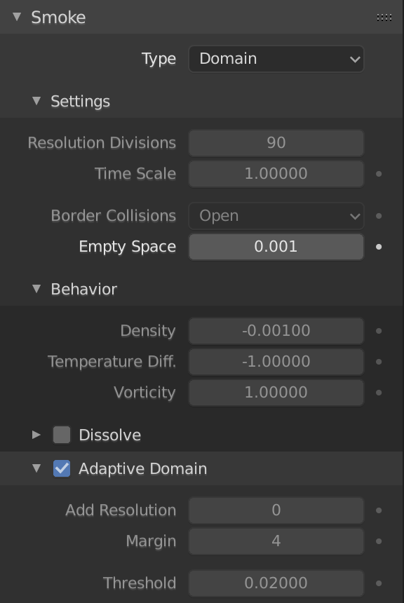 My domain settings