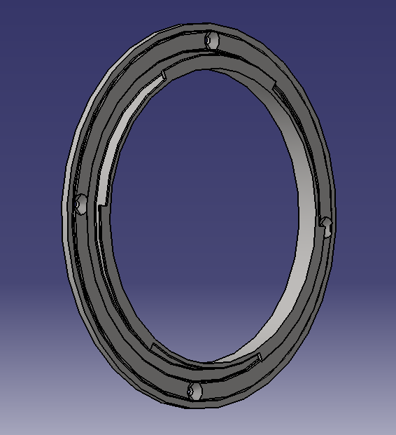 Catia lens mount model