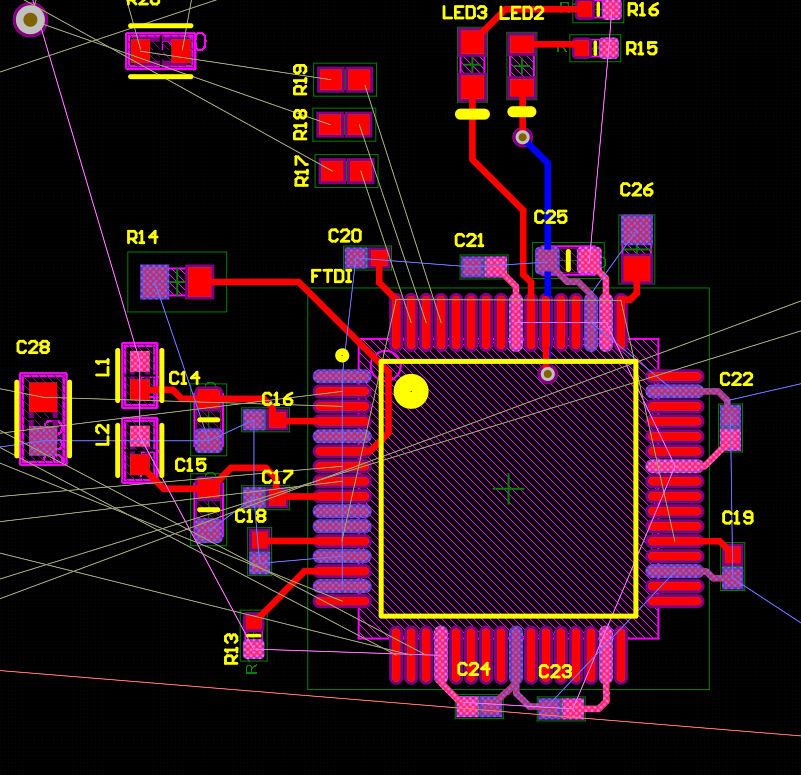 only using JTAG functionality and I have not forgotten oscillator and EEPROM