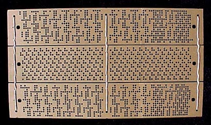 Jacquard loom cards