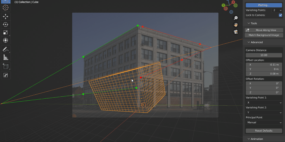 Blender Perspective Plotter Add-On