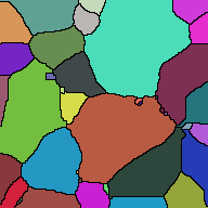 watershed components for random field with blurring