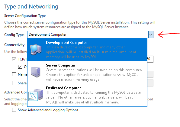 Configuración Windows