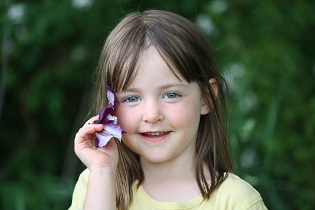 Little girl posing