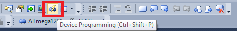 Device programming toolbar