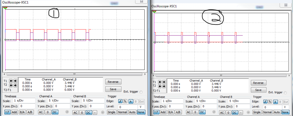 LED1- 80%, LED2 - 20%//LED1- 10%, LED2 - 90%