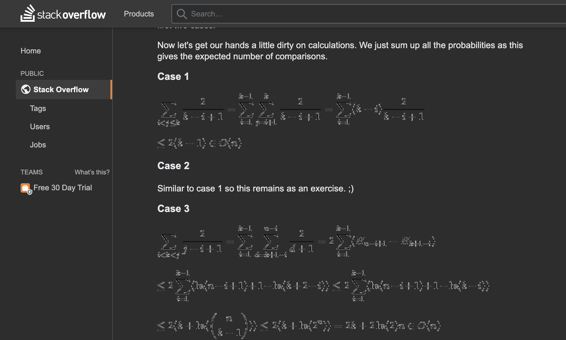 https://stackoverflow.com/questions/5945193/average-runtime-of-quickselect