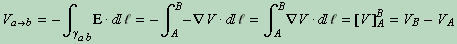 path independent voltage expresses ad potential difference