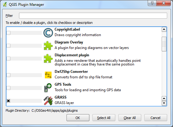 add grass tools plugin to qgis