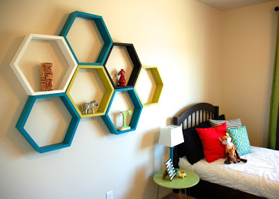 Hexagon Honeycomb Shelf tutorial