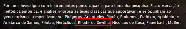 Unknown person: 'Rhadir of Seville'