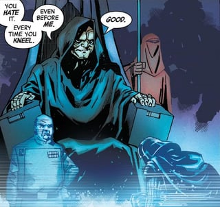 Image of Emperor Palpatine from an unidentified Star Wars comic.