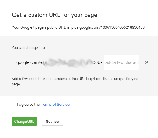 Google Plus URL Options