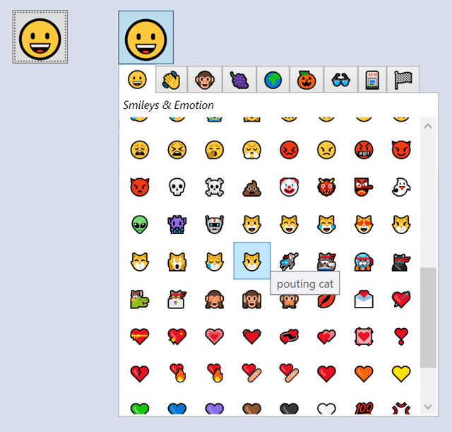 emoji picker