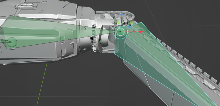 Forearm angles forwards, the elbow plates barely moved along the track