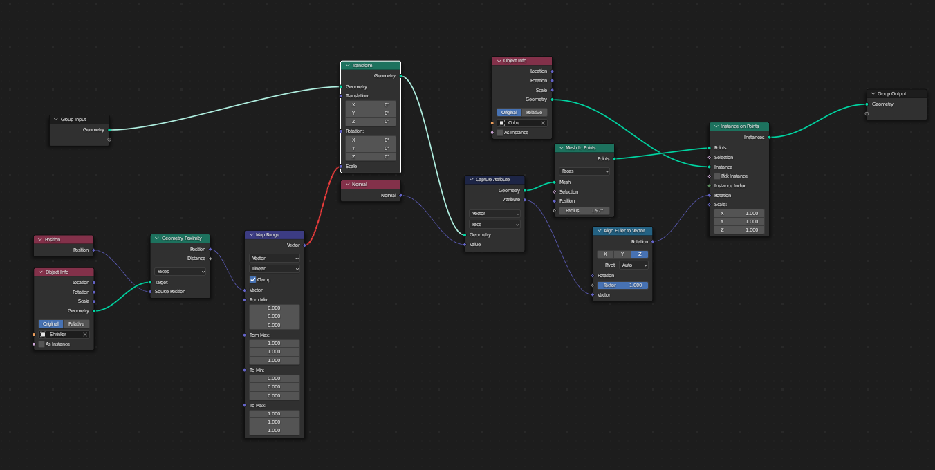 Notice how the red node connector is telling me this syntax is bad