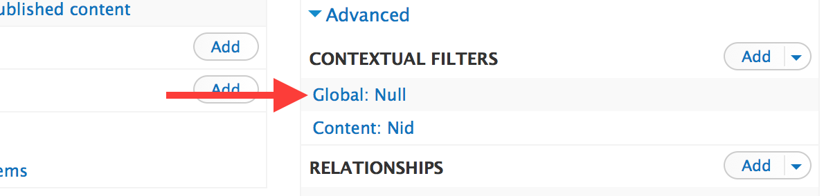 The null filter