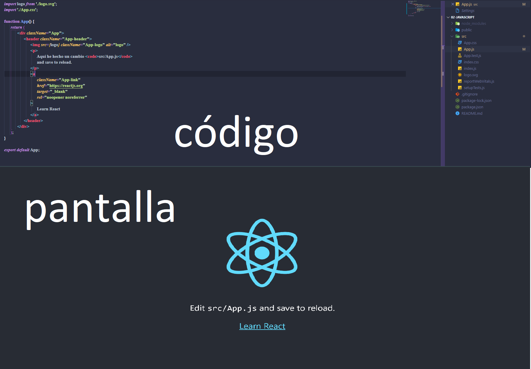 Problema con la visualización a tiempo real en React