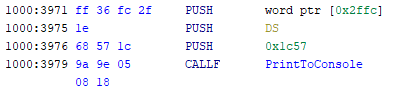 PrintToConsole Assembly