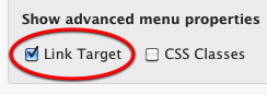 Enable Link Target