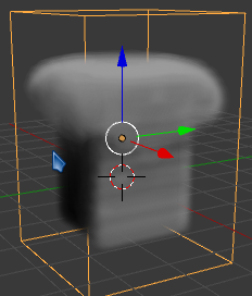 Smokey cube in the viewport