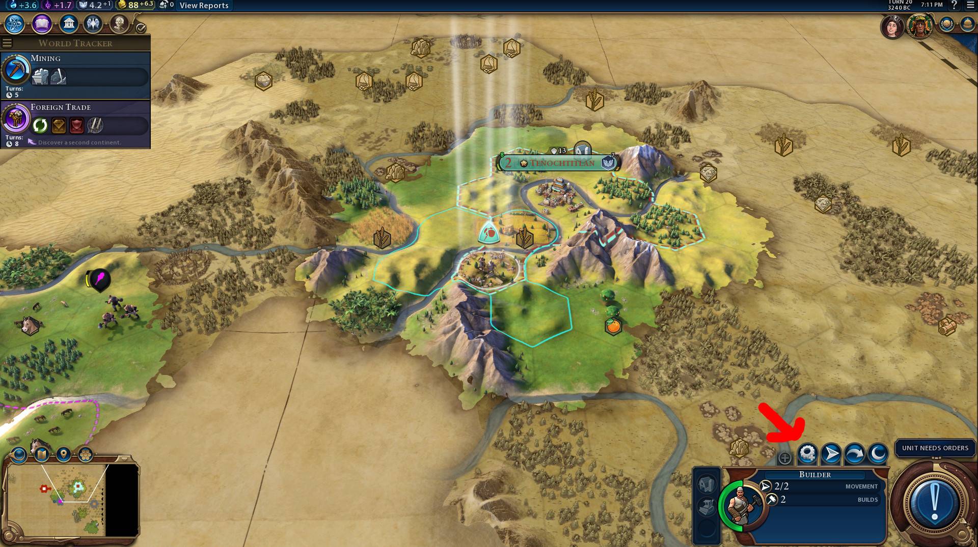 Screenshot of Civ 6 Distrcit Rushing