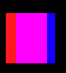 red-purple-blue joined rectangles on black background