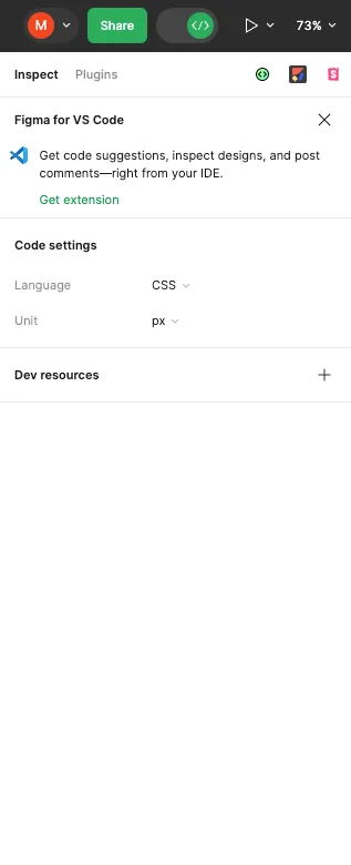Dev Mode in Figma