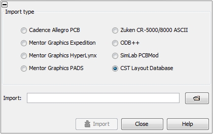 CST PCB Studio Import