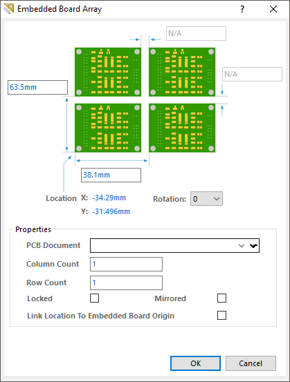 Embed board Array