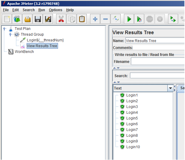 JMeter Threadnum function use case