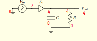 SPICE netlist node numbers on schematic